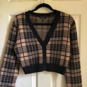 Plaid Cardigan